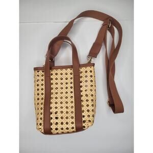 Reed Woven Mini-Handbag